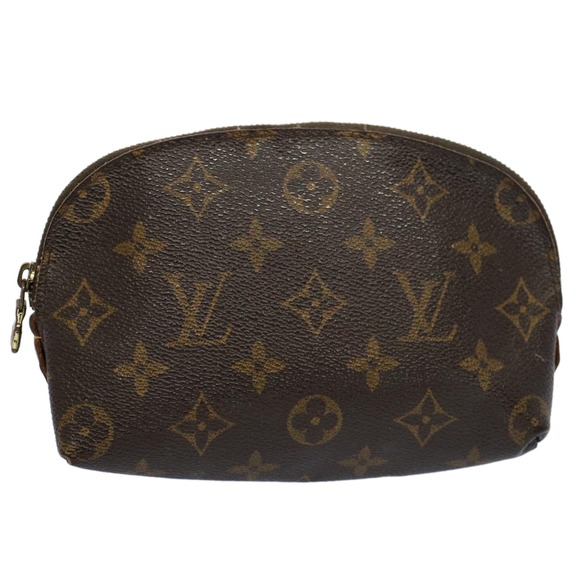 LOUIS VUITTON Monogram Pochette Cosmetic PM Cosmetic Pouch M47515 LV Auth bs9045 - Picture 1 of 16